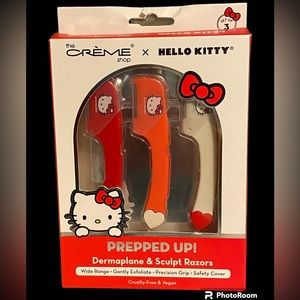 NWT•The Crème Shop x Hello Kitty derma-plane 3pk razors